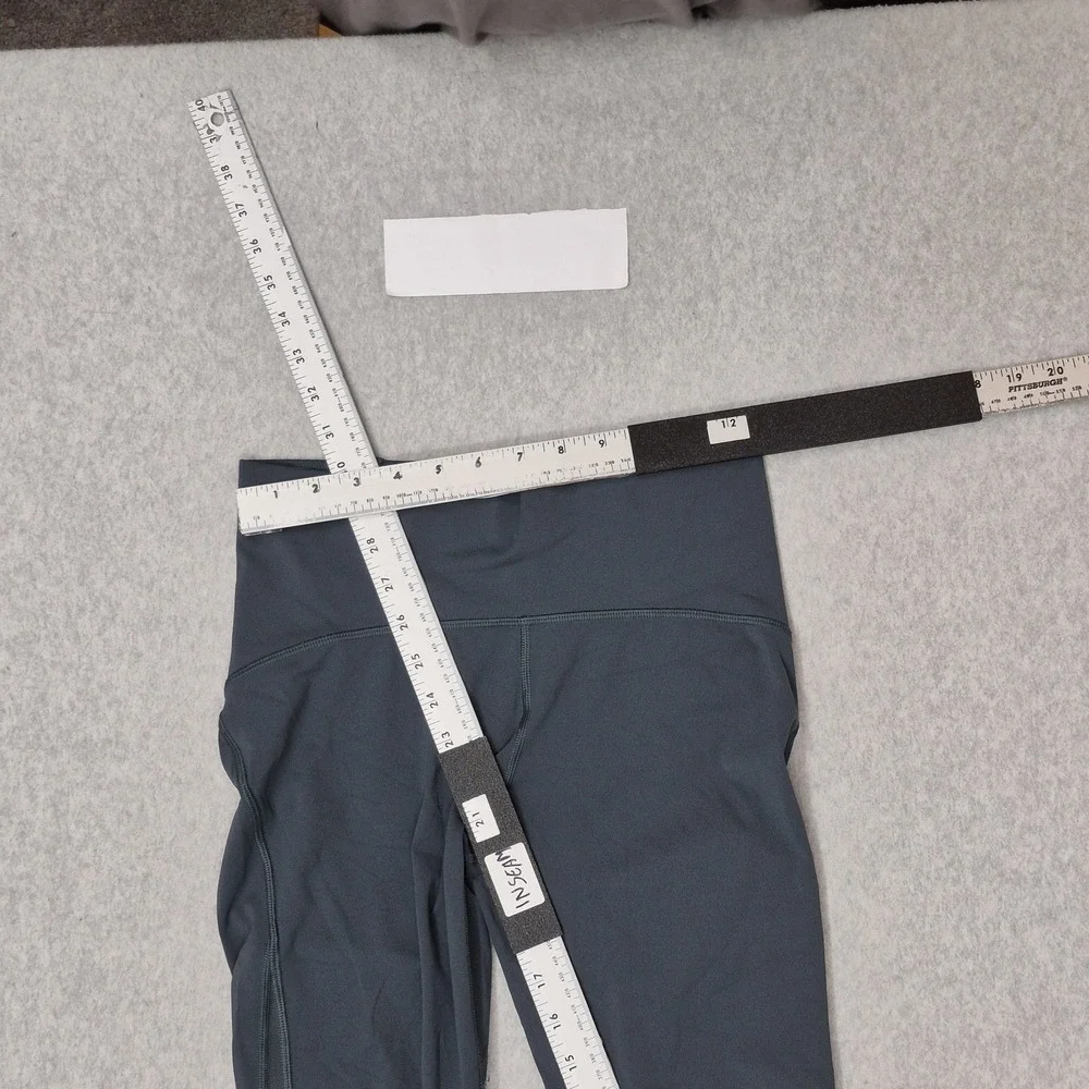 Lululemon Women Activewear Pants 6 Teal‎ Train Times Crop Yoga Legging